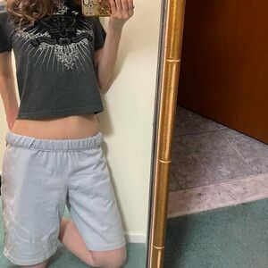 Brandy Melville Baby Blue Basketball Shorts